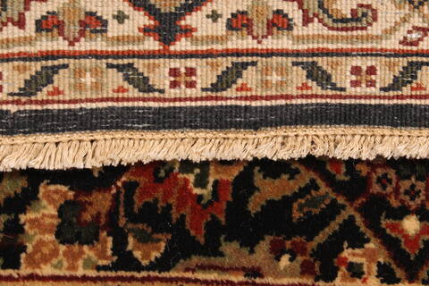 Herati Beige Runner Hand Knotted 26 X 209  Area Rug 250-29651 Image 3