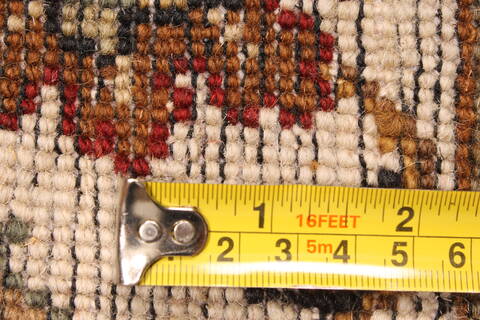 Kashmar Beige Runner Hand Knotted 27 X 194  Area Rug 250-29654 Image 4