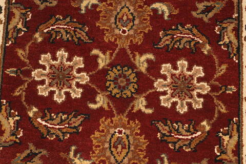 Kashmar Beige Runner Hand Knotted 27 X 194  Area Rug 250-29654 Image 7
