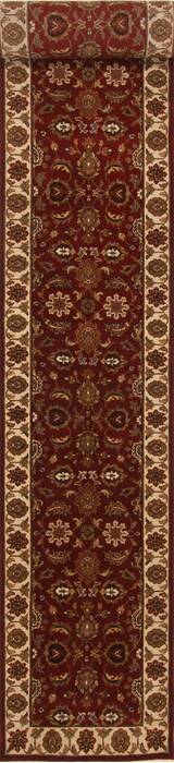 Kashmar Beige Runner Hand Knotted 27 X 194  Area Rug 250-29654 Image 0