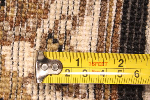 Kashmar Beige Runner Hand Knotted 30 X 911  Area Rug 250-29655 Image 4