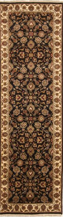 Kashmar Beige Runner Hand Knotted 30 X 911  Area Rug 250-29655 Image 0