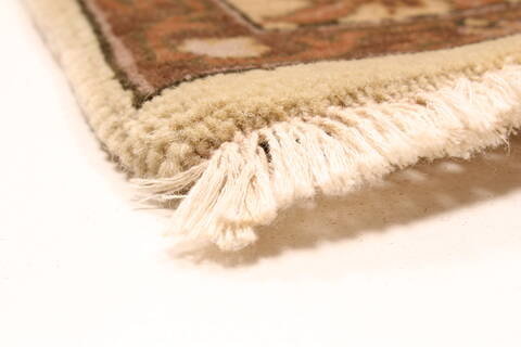 Oushak Beige Runner Hand Knotted 41 X 123  Area Rug 250-29657 Image 5