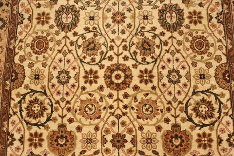 Oushak Beige Runner Hand Knotted 41 X 123  Area Rug 250-29657 Image 7