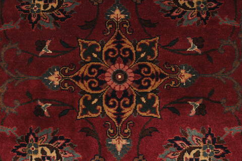 Kashmar Beige Runner Hand Knotted 25 X 179  Area Rug 250-29658 Image 7