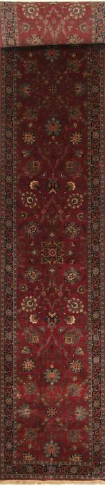 Kashmar Beige Runner Hand Knotted 25 X 179  Area Rug 250-29658 Image 0