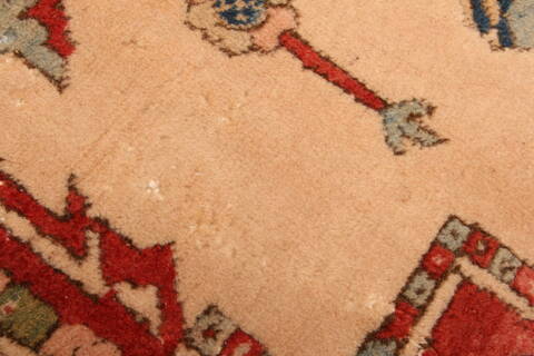 Heriz Beige Hand Knotted 89 X 129  Area Rug 100-29695 Image 1