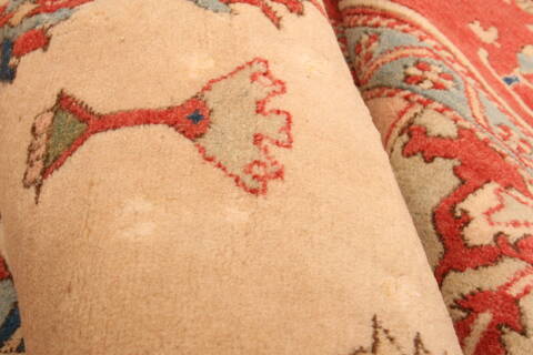 Heriz Beige Hand Knotted 89 X 129  Area Rug 100-29695 Image 2
