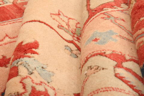 Heriz Beige Hand Knotted 89 X 129  Area Rug 100-29695 Image 4