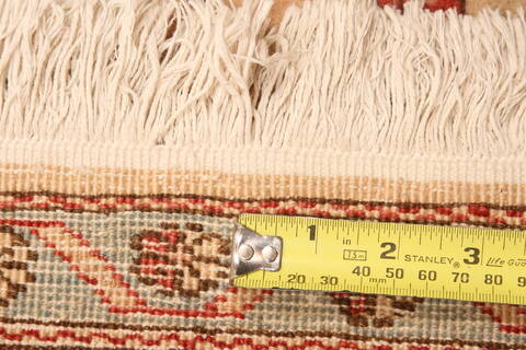 Heriz Beige Hand Knotted 89 X 129  Area Rug 100-29695 Image 6