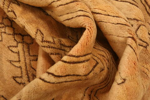 Oushak Brown Hand Knotted 84 X 123  Area Rug 100-29699 Image 1
