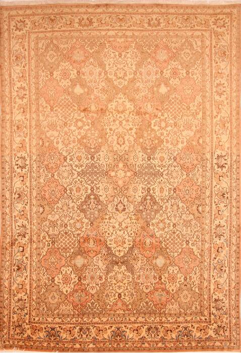 Sarouk Brown Hand Knotted 81 X 115  Area Rug 100-29702 Image 0