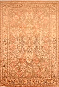 Sarouk Brown Hand Knotted 8'1" X 11'5"  Area Rug 100-29702