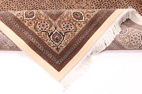 Mahi Beige Runner Hand Knotted 67 X 199  Area Rug 254-29707 Image 8