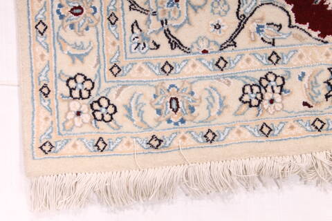 Nain Beige Runner Hand Knotted 29 X 69  Area Rug 254-29717 Image 1