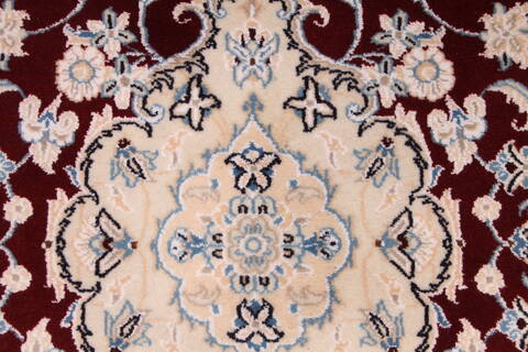 Nain Beige Runner Hand Knotted 29 X 69  Area Rug 254-29717 Image 2