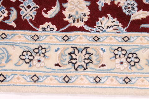Nain Beige Runner Hand Knotted 29 X 69  Area Rug 254-29717 Image 3