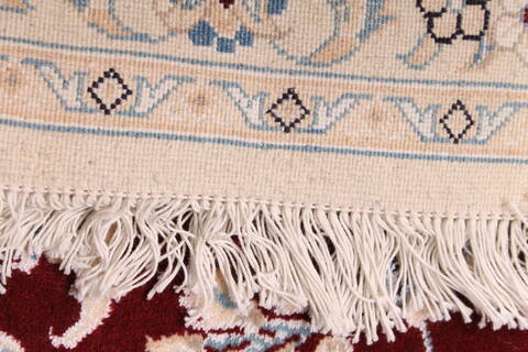 Nain Beige Runner Hand Knotted 29 X 69  Area Rug 254-29717 Image 5