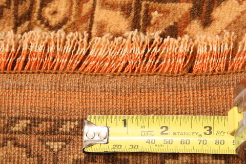 Kurdi Brown Hand Knotted 100 X 133  Area Rug 100-29721 Image 4