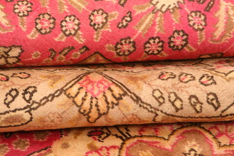 Tabriz Red Hand Knotted 99 X 1210  Area Rug 100-29752 Image 4