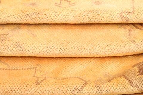 Oushak Yellow Hand Knotted 90 X 123  Area Rug 100-29756 Image 3