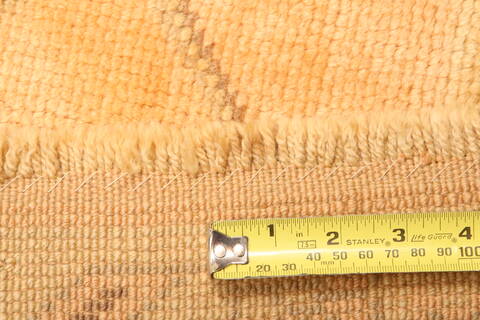 Oushak Yellow Hand Knotted 90 X 123  Area Rug 100-29756 Image 4