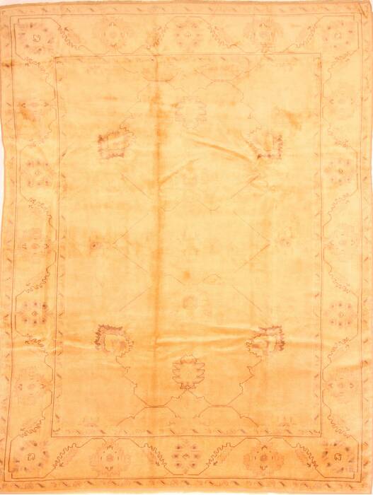 Oushak Yellow Hand Knotted 90 X 123  Area Rug 100-29756 Image 0