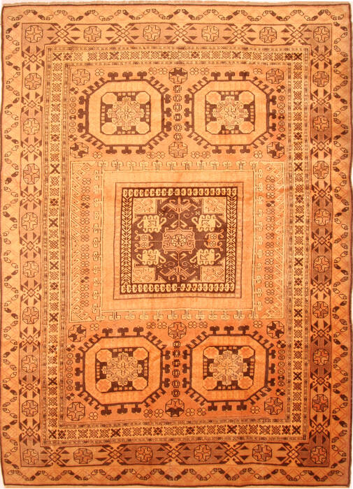 Oushak Brown Hand Knotted 811 X 130  Area Rug 100-29759 Image 0