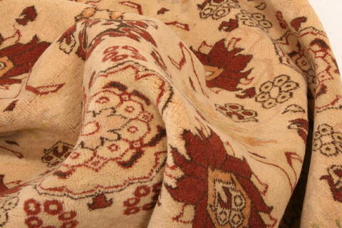 Oushak Beige Hand Knotted 99 X 1210  Area Rug 100-29761 Image 1