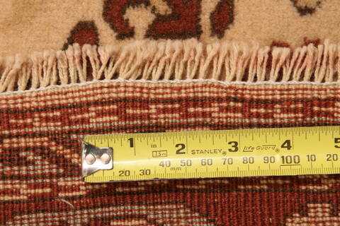 Oushak Beige Hand Knotted 99 X 1210  Area Rug 100-29761 Image 4