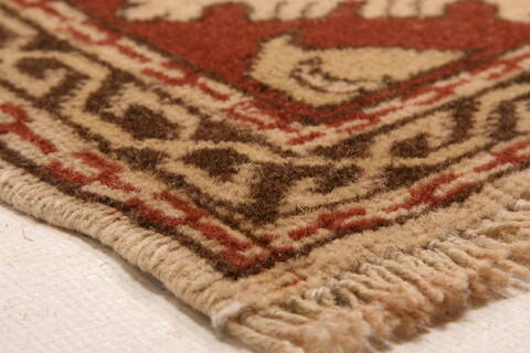 Oushak Beige Hand Knotted 99 X 1210  Area Rug 100-29761 Image 5