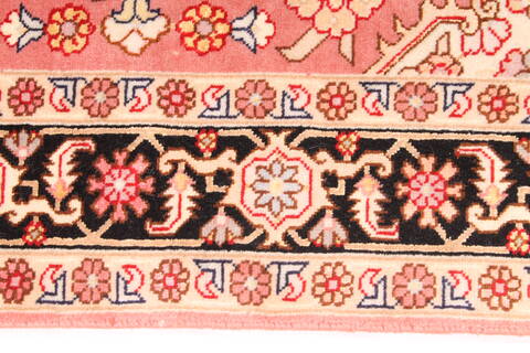Tabriz Purple Runner Hand Knotted 30 X 96  Area Rug 254-29777 Image 3