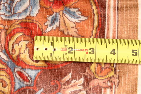 Tabriz Multicolor Square Hand Knotted 88 X 104  Area Rug 254-29792 Image 14