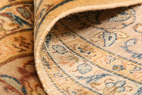 Kashan Brown Hand Knotted 99 X 133  Area Rug 100-29794 Image 2