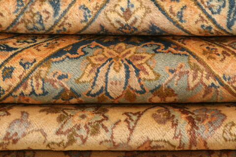 Kashan Brown Hand Knotted 99 X 133  Area Rug 100-29794 Image 3