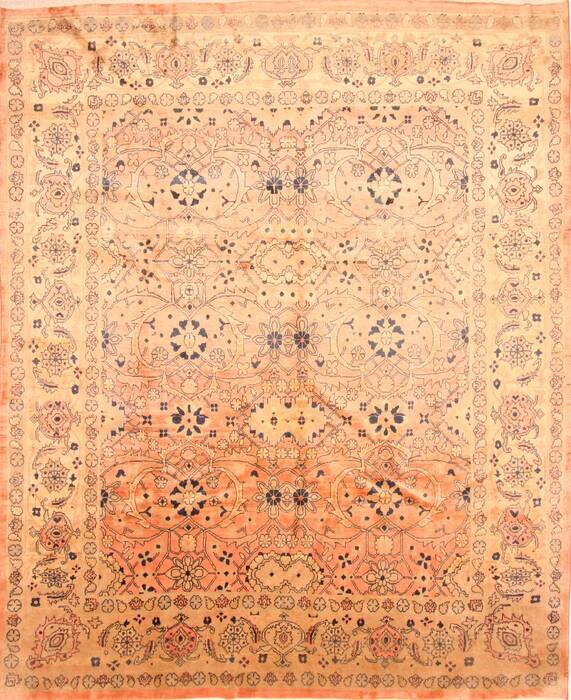 Mahal Red Hand Knotted 910 X 124  Area Rug 100-29799 Image 0
