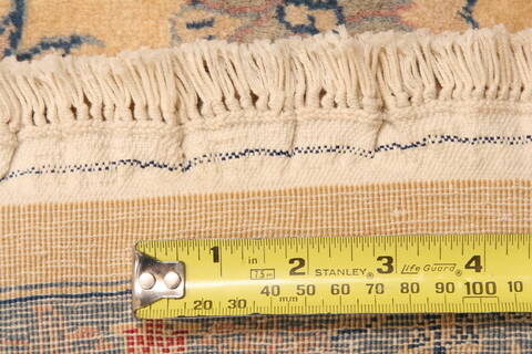 Isfahan Yellow Hand Knotted 91 X 1110  Area Rug 100-29803 Image 4