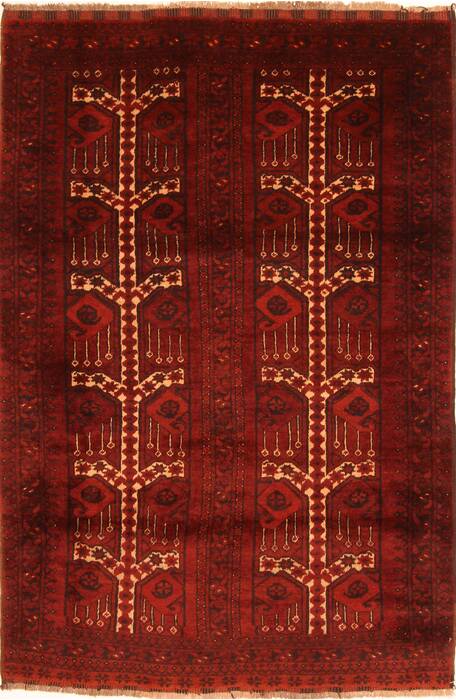 Bokhara Red Hand Knotted 44 X 64  Area Rug 100-29829 Image 0