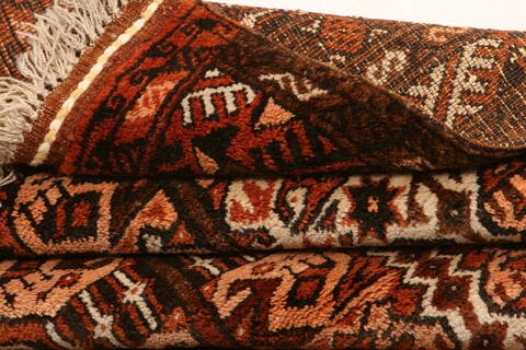 Turkman Red Hand Knotted 37 X 66  Area Rug 100-29854 Image 3