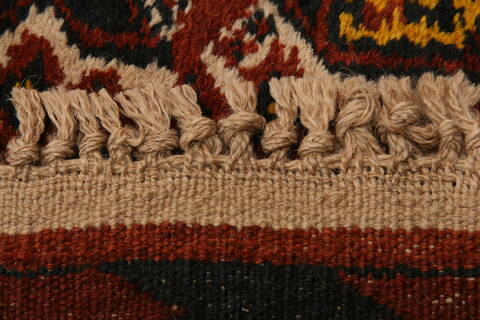 Kunduz Red Square Hand Knotted 36 X 42  Area Rug 100-29855 Image 4