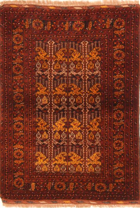 Kunduz Red Hand Knotted 34 X 47  Area Rug 100-29858 Image 0