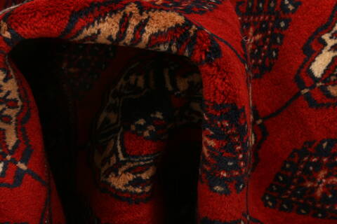 Bokhara Red Hand Knotted 37 X 411  Area Rug 100-29878 Image 1