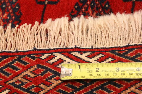 Bokhara Red Hand Knotted 37 X 411  Area Rug 100-29878 Image 4