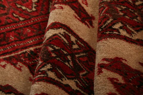 Turkman Red Hand Knotted 46 X 66  Area Rug 100-29887 Image 2