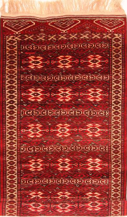 Yamouth Red Runner Hand Knotted 39 X 92  Area Rug 100-29890 Image 0