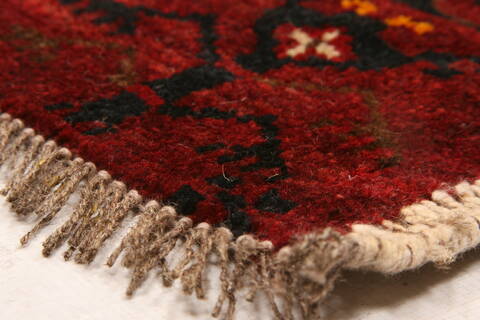 Turkman Red Hand Knotted 30 X 53  Area Rug 100-29896 Image 1