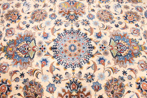 Kashan Blue Hand Knotted 109 X 150  Area Rug 254-29916 Image 2