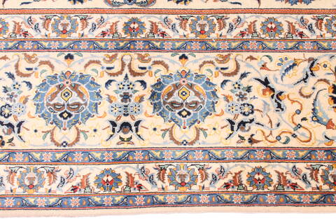 Kashan Blue Hand Knotted 109 X 150  Area Rug 254-29916 Image 3