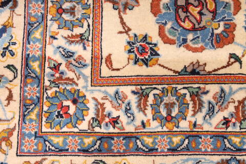 Kashan Blue Hand Knotted 109 X 150  Area Rug 254-29916 Image 4