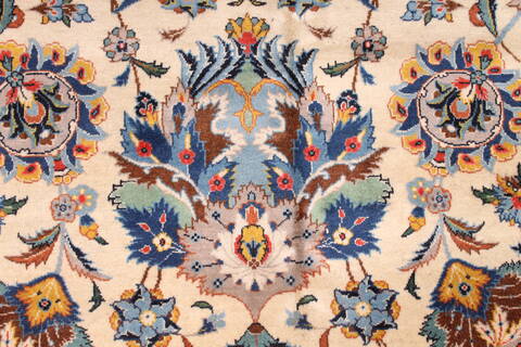 Kashan Blue Hand Knotted 109 X 150  Area Rug 254-29916 Image 5